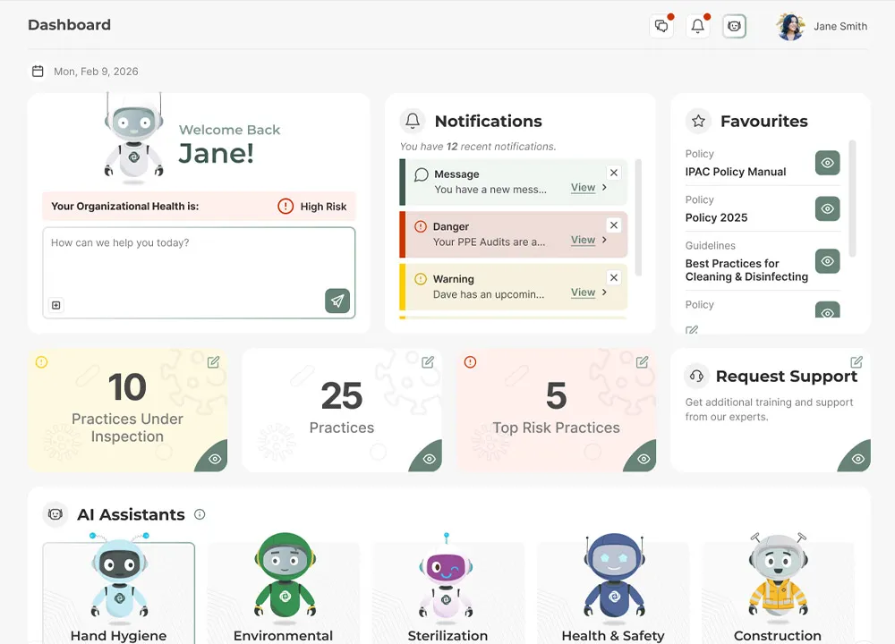 AI Features on the dashboard
