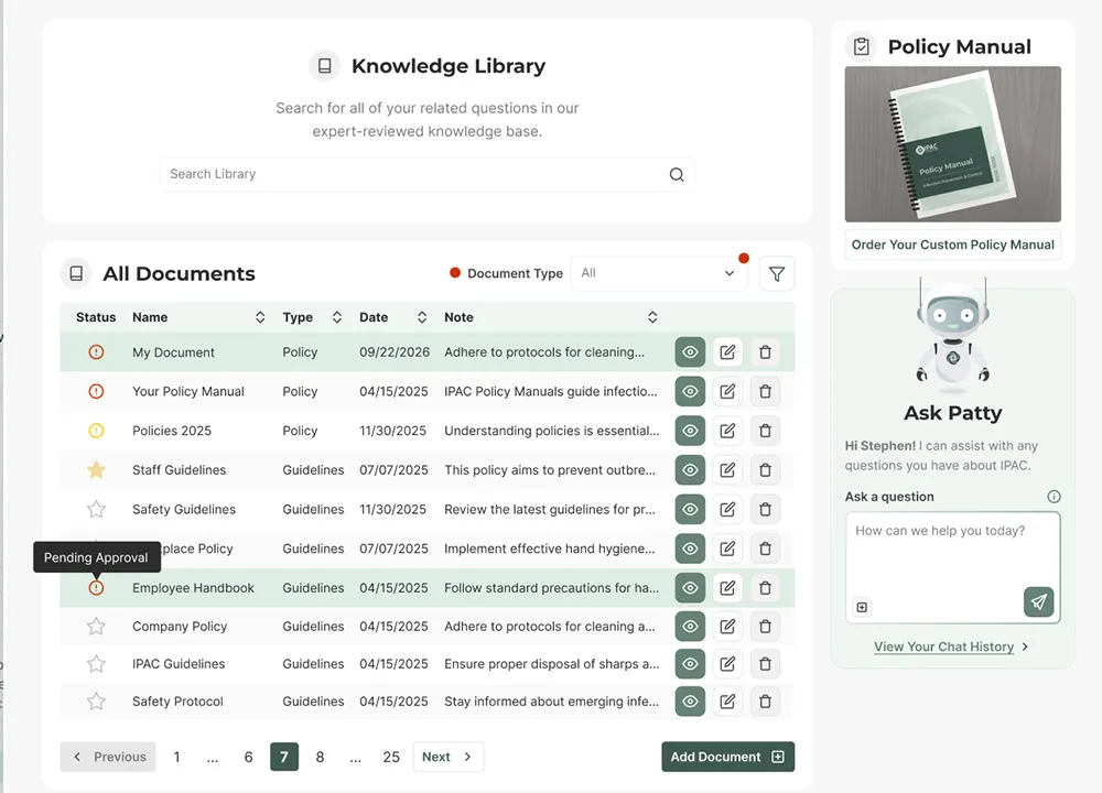 AI Features on the dashboard