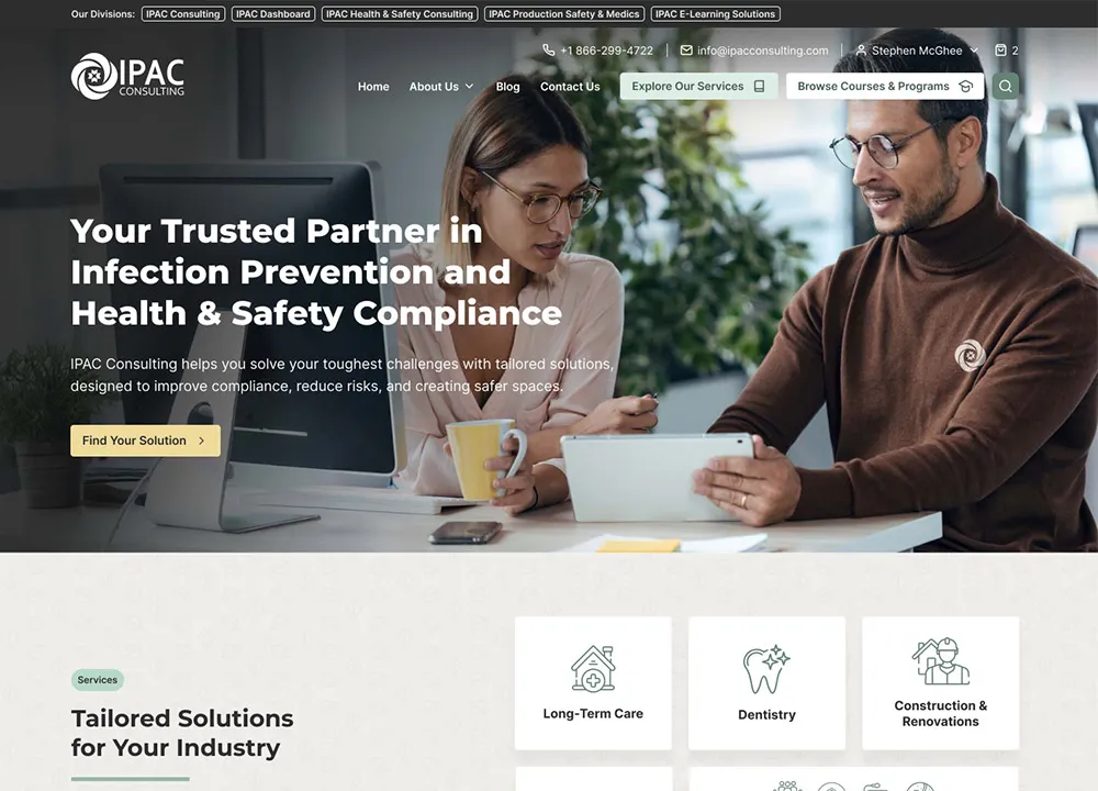 Improved consistency across the website