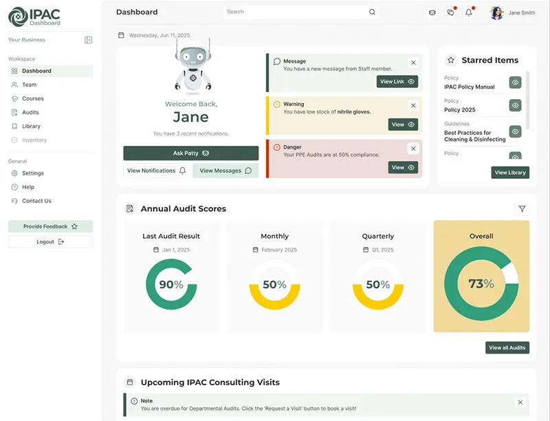 AI Features on the dashboard