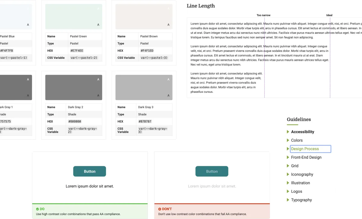 Accessibility guidelines within the System1 Design Portal