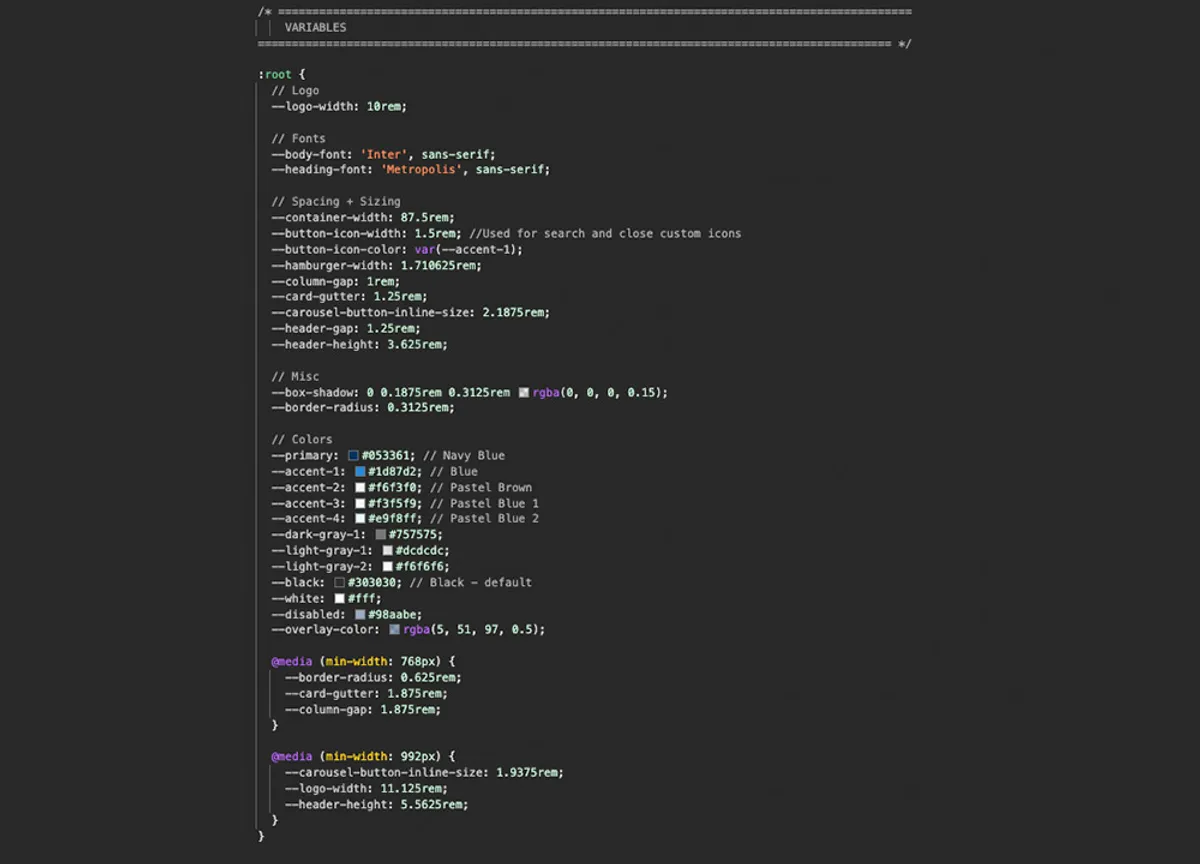 System1 design variables