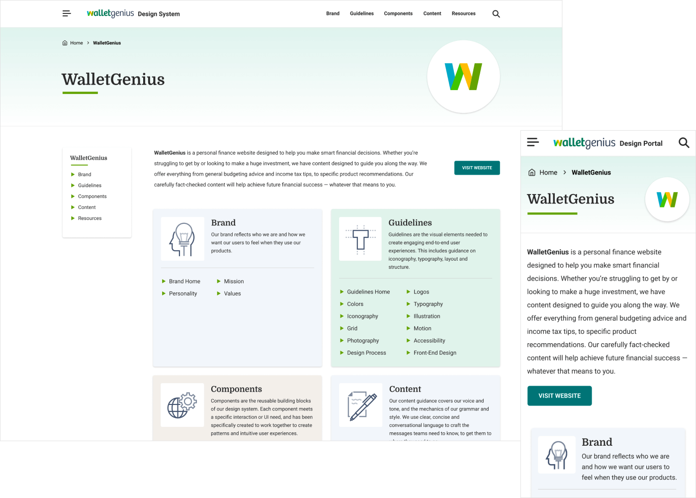 System1 design portal screenshot